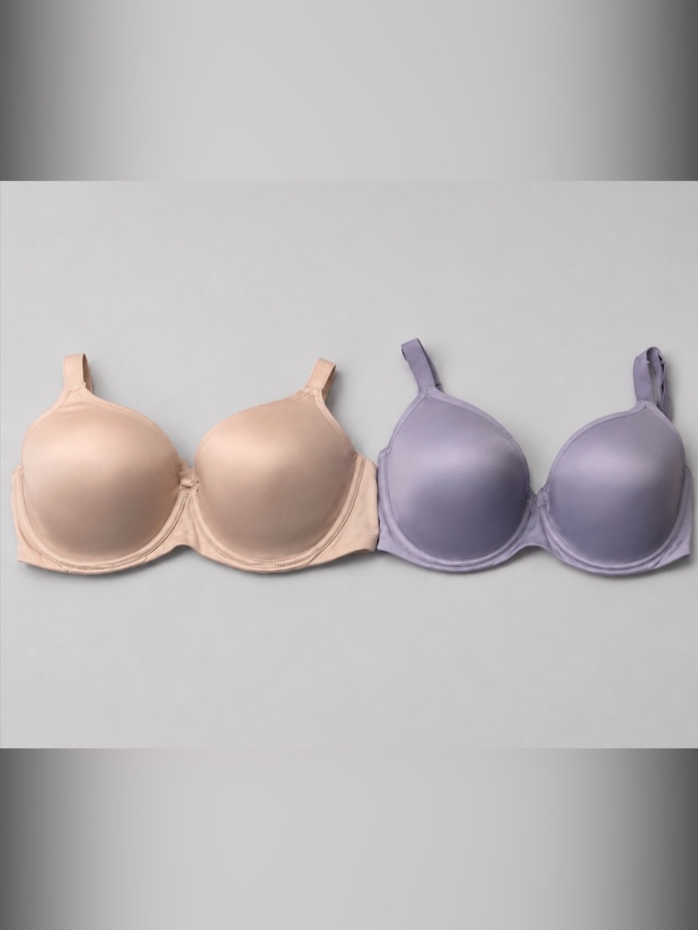Bali Smooth Underwire Bra in Nude and Lavender Bundle of 2